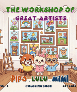 Alternative view of The Workshop of Great Artists with Pipo Lulu and Mimi Coloring Book – VOL 2