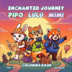 Pipo Lulu & Mimi Enchanted Journey Coloring Book VOL 5