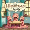 Coloring Book Cozy Hippopotamus Family Vol. 2 Digital Edition