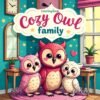 Coloring Book Cozy Owl Family Vol. 3 50 Adorable Creative Pages