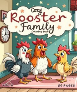 Coloring Pages Cozy Rooster Family Vol. 6 Has Arrived