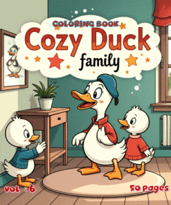 Duck Family cozy Coloring Book Vol. 1 Digital Pond Life Bliss