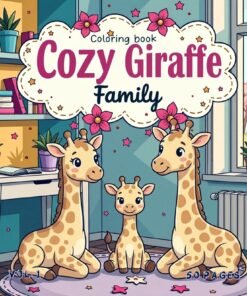 Cozy Coloring Book Giraffe Family Vol. 1 cozy coloring page
