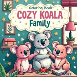 Cozy Coloring Book Koala Family Vol. 1 Digital Escape