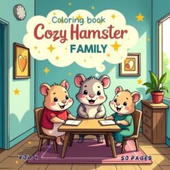 Cozy Coloring book Hamster Family Vol. 4: Tiny Digital Retreat