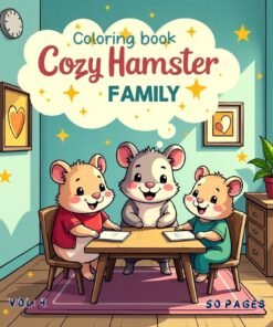 Cozy Coloring book Hamster Family Vol. 4: Tiny Digital Retreat