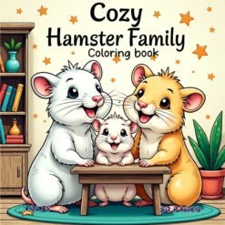 Cozy Hamster Family Coloring book Vol. 5: Whimsical Digital Joy