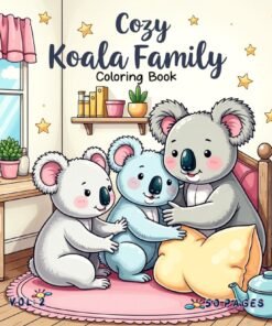 Cozy Koala Family Coloring Book Vol. 2: 50 Adorable Pages