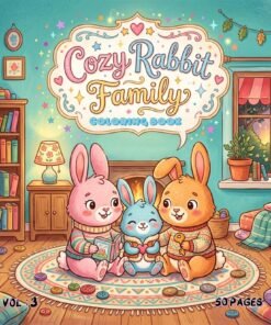 Cozy Rabbit Family Coloring book Vol. 3: Cute Bunny Adventures