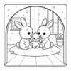 Cozy Rabbit Family Coloring pages Vol. 4: Best Bunny Art for You - Image 4