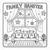Cozy Hamster Family Coloring pages Vol. 6 Digital Art Pack - Image 5