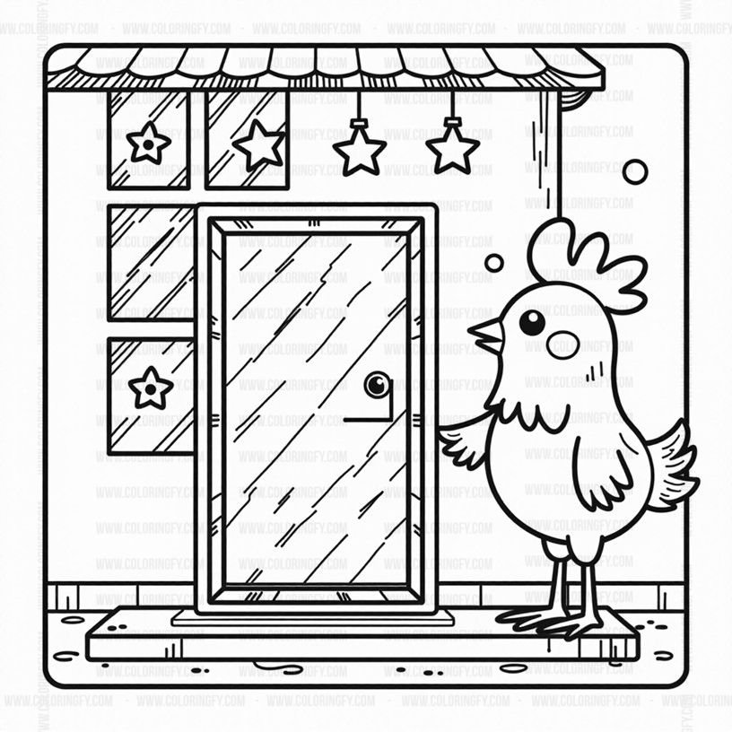 Coloring Pages Cozy Rooster Family Vol. 6 Has Arrived – Image 3