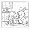 Cozy Rabbit Family Coloring book Vol. 3: Cute Bunny Adventures - Image 5