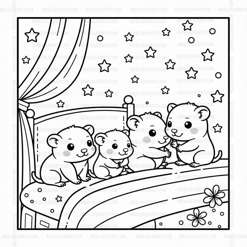 Cozy Coloring book Hamster Family Vol. 4: Tiny Digital Retreat – Image 5