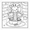 Giraffe Family Cozy Coloring Book Vol. 2: Safari Bliss Digital Art - Image 4