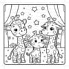 Cozy Coloring Book Giraffe Family Vol. 1 cozy coloring page - Image 3