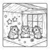 Hamster Family Cozy Coloring Pages Vol. 2: Digital Burrow Bliss - Image 3