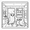 Coloring Pages Cozy Owl Family Vol. 4: 50 Adorable Forest Scenes - Image 4