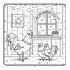 Rooster Family Cozy Coloring Book Vol. 1: Farmhouse Charm - Image 3