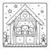Cozy Hamster Family Coloring pages Vol. 6 Digital Art Pack - Image 3