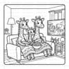 Cozy Coloring Book Giraffe Family Vol. 1 cozy coloring page - Image 4