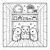Cozy Coloring Pages Hamster Family Vol. 3: Tiny Paws Digital Art - Image 4