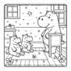 Cozy Hippopotamus Family Coloring pages Vol. 1 Digital Retreat - Image 4