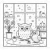 Coloring Book Cozy Owl Family Vol. 3: 50 Adorable Creative Pages - Image 3
