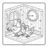 Rooster Family Cozy Coloring pages Vol. 2: Fun Farmyard Magic - Image 5