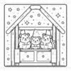 Cozy Coloring Pages Hamster Family Vol. 3: Tiny Paws Digital Art - Image 5