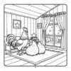 Rooster Family Cozy Coloring Book Vol. 1: Farmhouse Charm - Image 5