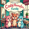 Hamster Family Cozy Coloring Book Vol. 1 Pocket-Sized Digital Joy