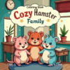 Cozy Hamster Family Coloring pages Vol. 6 Digital Art Pack
