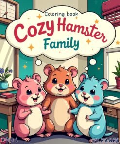 Hamster Family Cozy Coloring Book Vol. 1: Pocket-Sized Digital Joy
