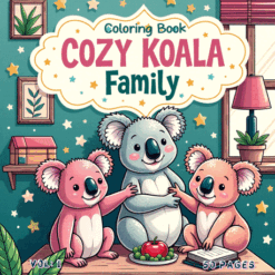 Cozy Coloring Book Koala Family Vol. 1 Digital Escape