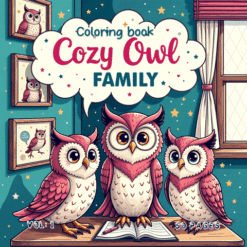 Cozy Coloring Book Owl Family Vol. 1 50 Adorable Forest Pages