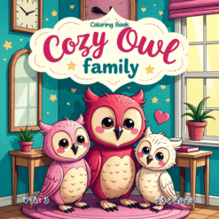Coloring Book Cozy Owl Family Vol. 3 50 Adorable Creative Pages