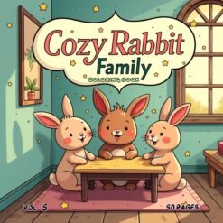 Rabbit Family Cozy Coloring pages Vol. 5: Sweetest Bunny Dreams