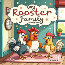 Coloring Pages Cozy Rooster Family Vol. 6 Has Arrived