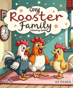 Coloring Pages Cozy Rooster Family Vol. 6 Has Arrived