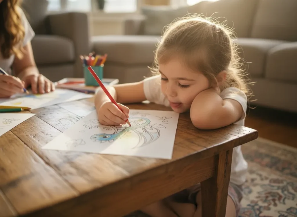 Family Coloring Time How It Strengthens Parent-Child Bonds-1779036566677