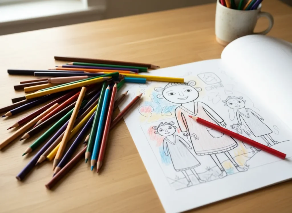 Family Coloring Time How It Strengthens Parent-Child Bonds-1779036585267