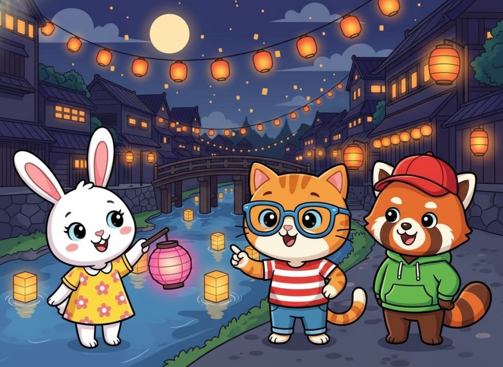 The Journey of Pipo lulu and mimi Lantern night in Kyoto-1779052367739