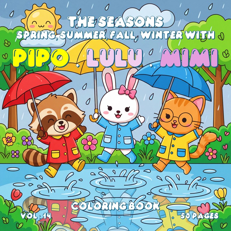The Seasons: Spring, Summer, Fall and Winter with Pipo, Lulu and Mimi — Volume 14