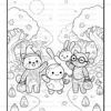 Cute Halloween pipo lulu & mimi vol 5 digital coloring book - Image 4