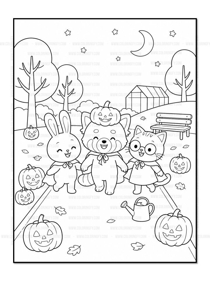 Halloween Fun with Pipo, Lulu & Mimi Coloring Book Vol. 1 - Image 2