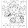 Cute Halloween pipo lulu & mimi vol 5 digital coloring book - Image 2