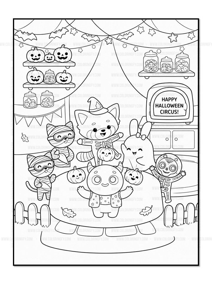 Halloween Fun with Pipo, Lulu & Mimi Coloring Book Vol. 1 - Image 4