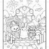 Spooky Fun Halloween Party pipo lulu & mimi Coloring Vol. 4 - Image 2