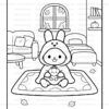 Cute Halloween pipo lulu & mimi vol 5 digital coloring book - Image 3